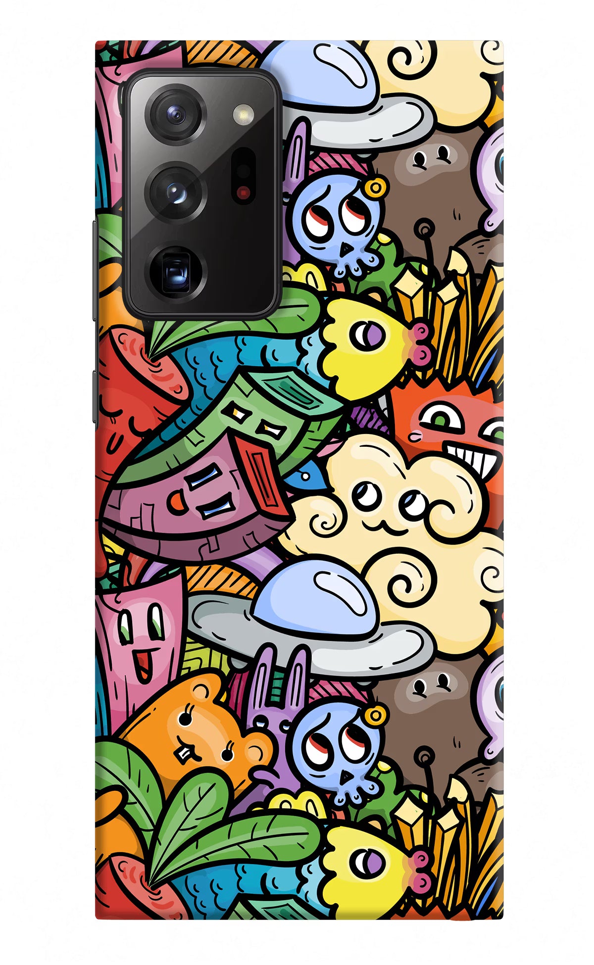 Veggie Doodle Samsung Note 20 Ultra Hard Case Back Cover by Casekaro