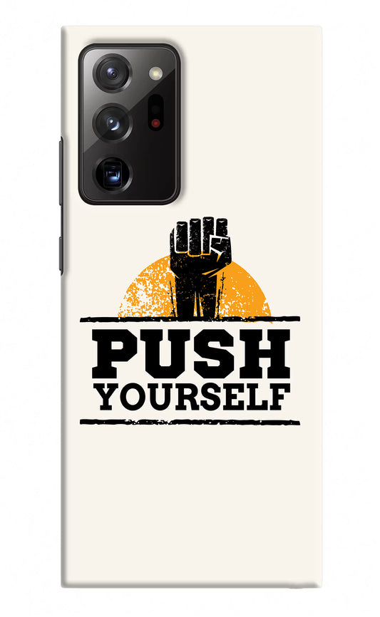 Push Yourself Samsung Note 20 Ultra Hard Case Back Cover by Casekaro