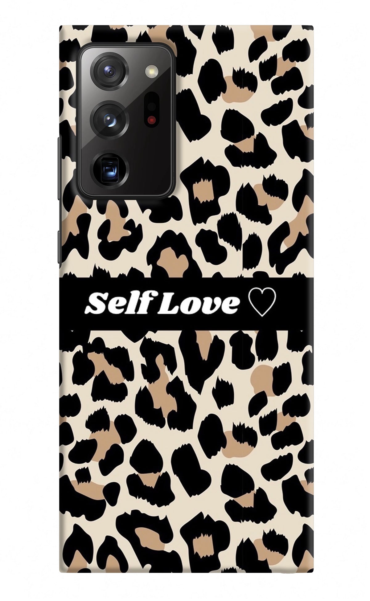 Leopard Print Self Love Samsung Note 20 Ultra Back Cover