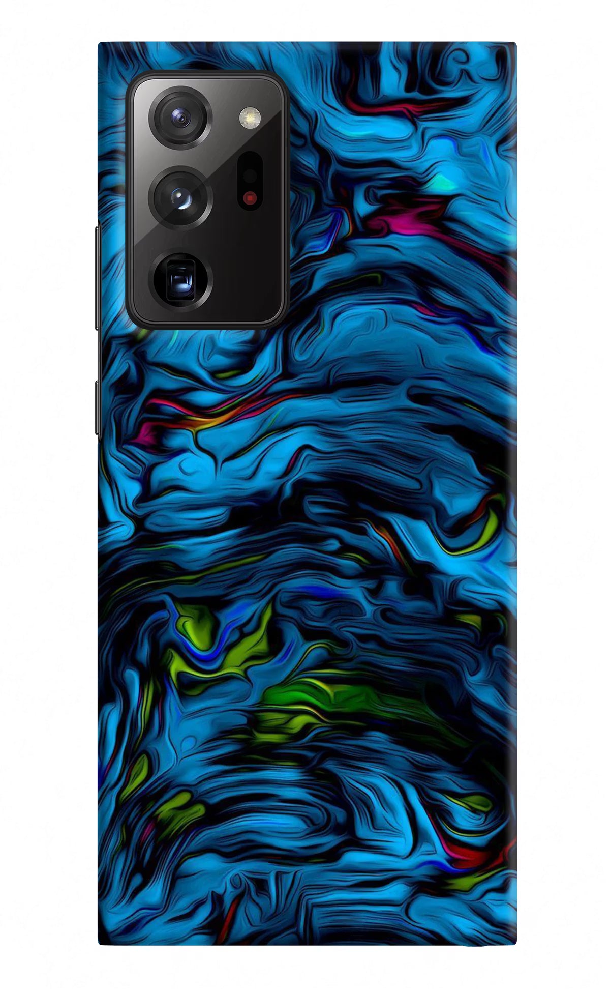 Dark Blue Abstract Samsung Note 20 Ultra Hard Case Back Cover by Casekaro