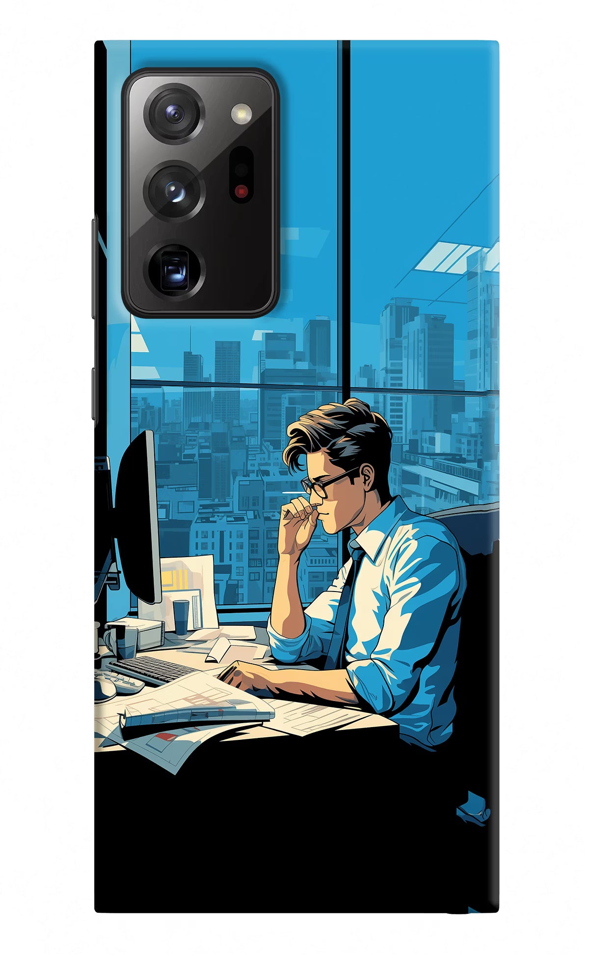 Focused Hustler (AI Generated) Samsung Note 20 Ultra Hard Case Back Cover by Casekaro