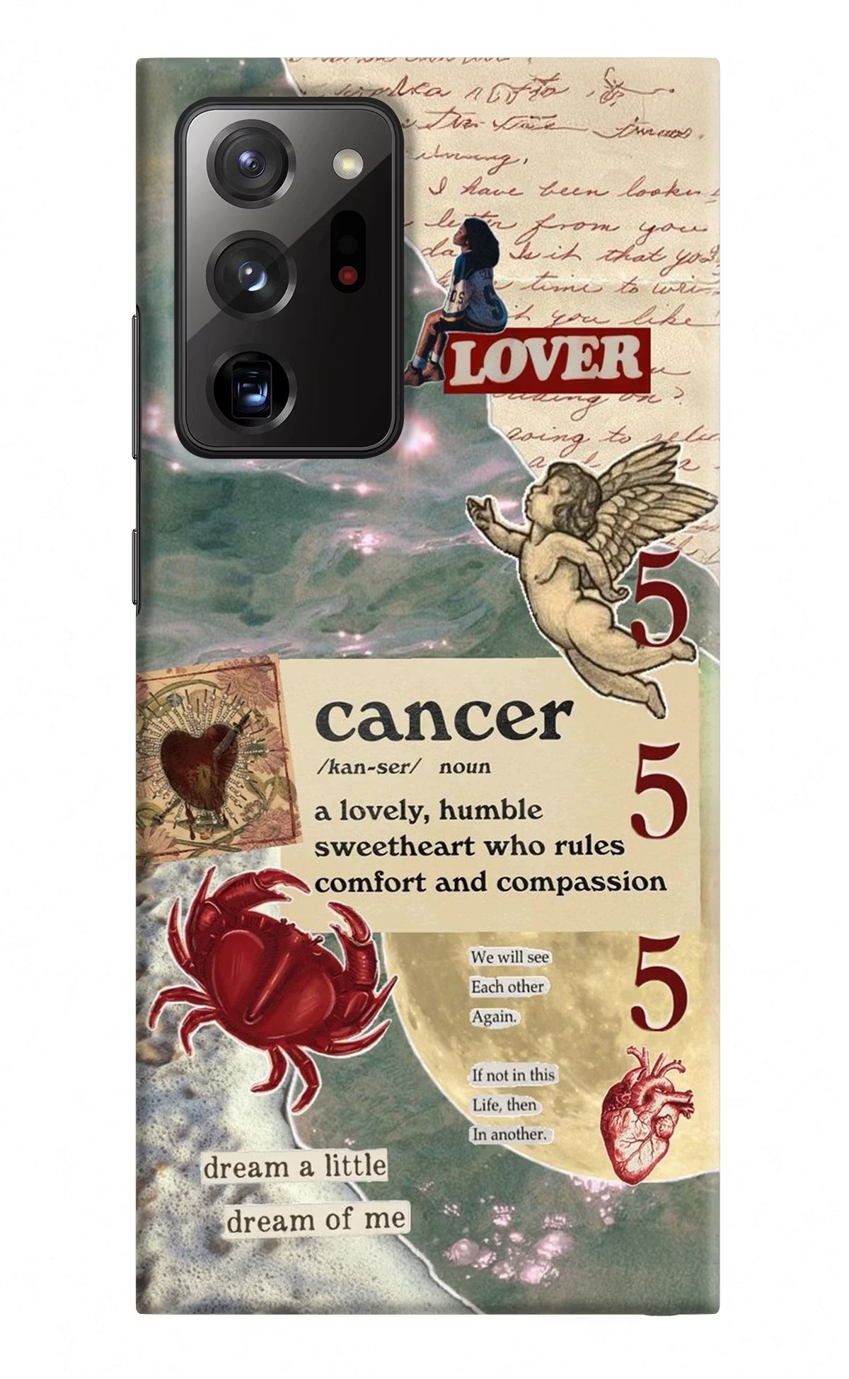 Cancer Zodiac Samsung Note 20 Ultra Hard Case Back Cover by Casekaro