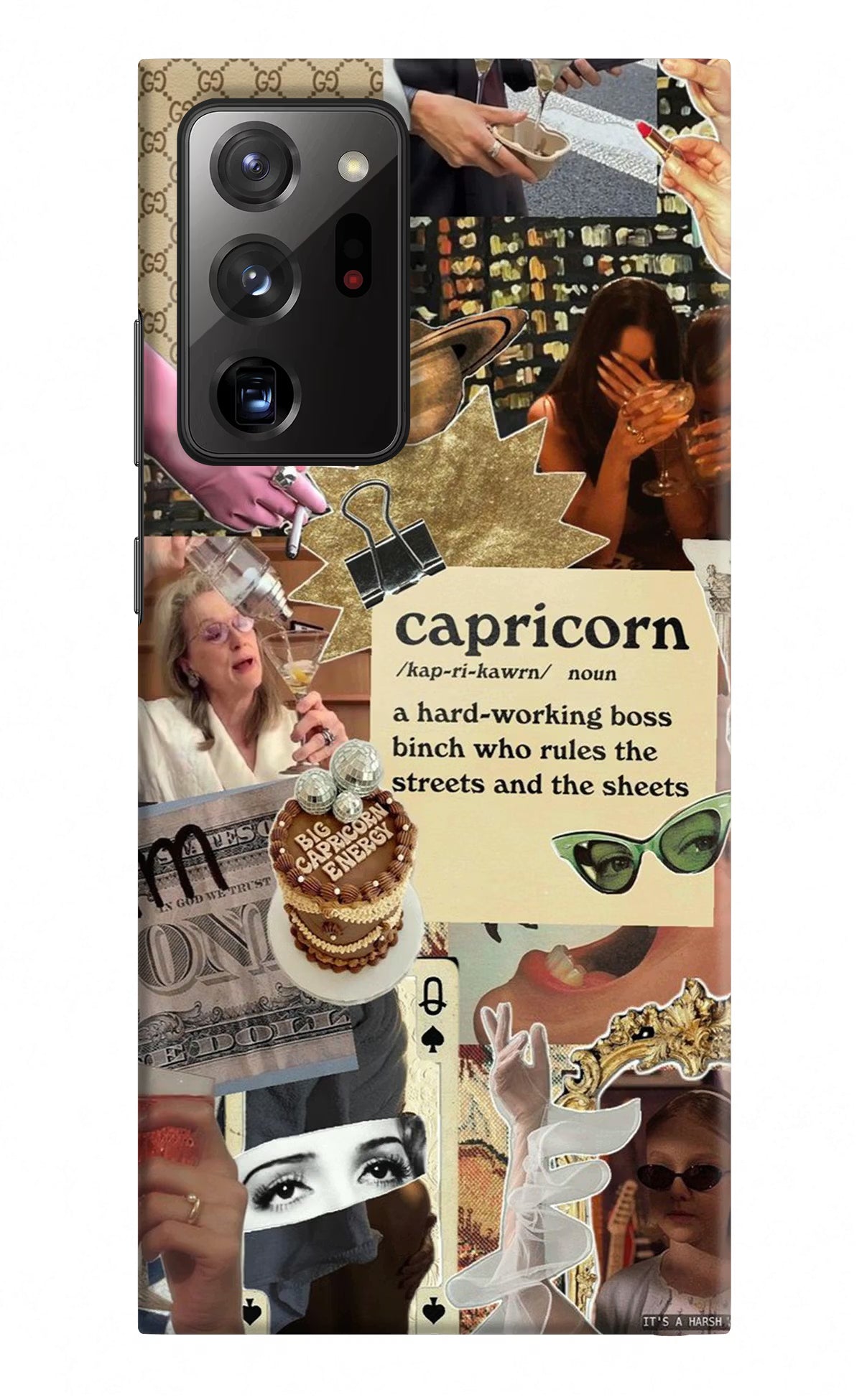 Capricorn Zodiac Samsung Note 20 Ultra Hard Case Back Cover by Casekaro