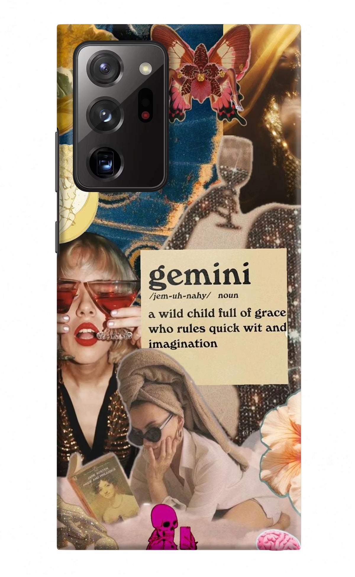 Gemini Zodiac Samsung Note 20 Ultra Hard Case Back Cover by Casekaro