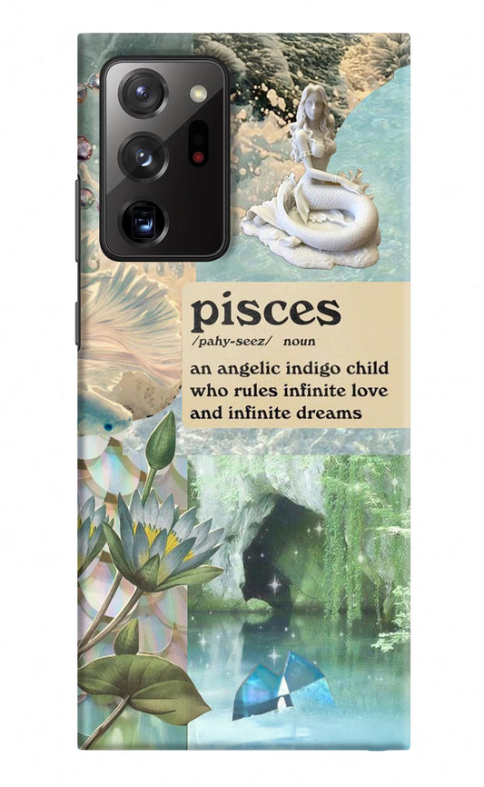Pisces Zodiac Samsung Note 20 Ultra Hard Case Back Cover by Casekaro
