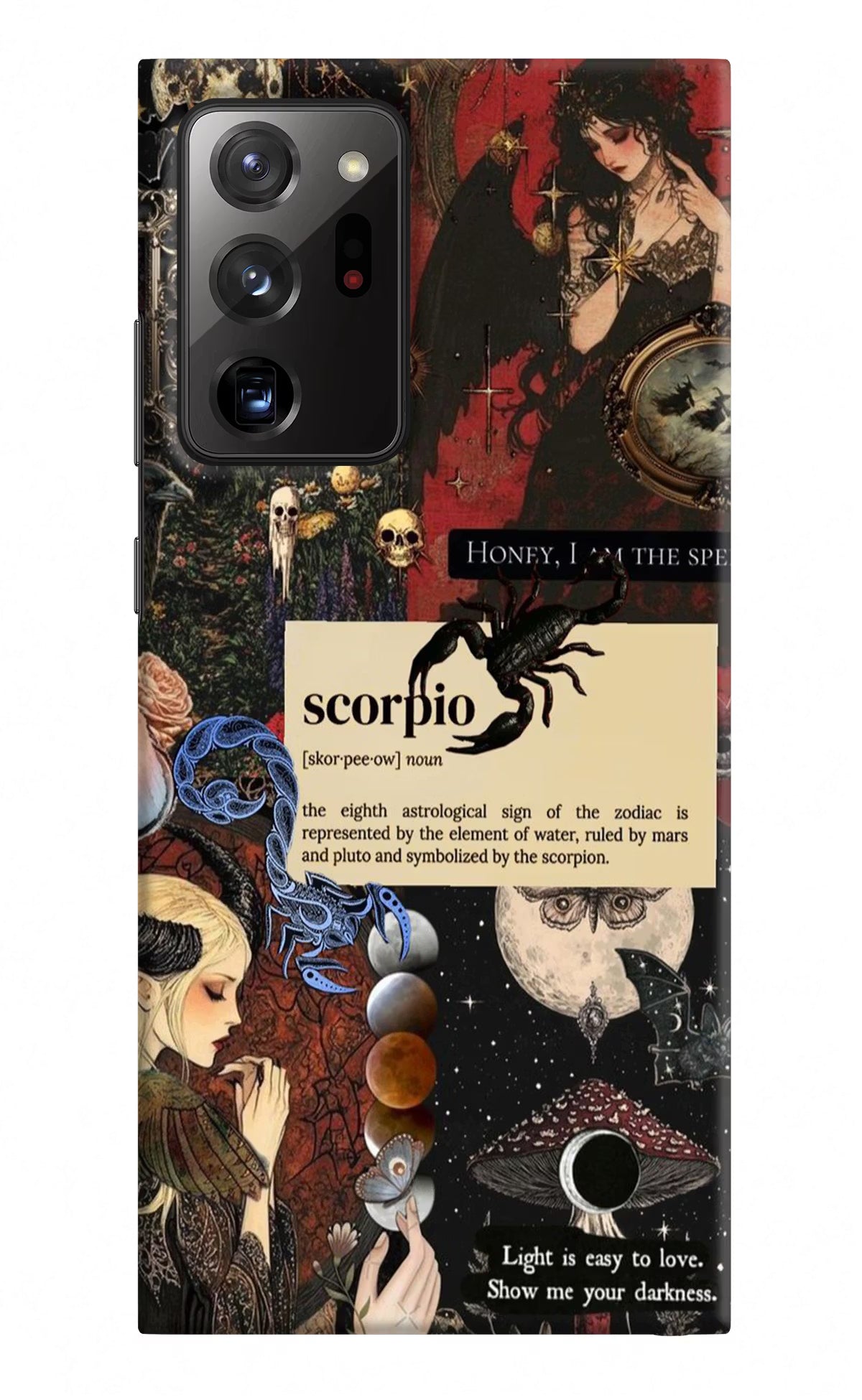 Scorpio Zodiac Samsung Note 20 Ultra Hard Case Back Cover by Casekaro