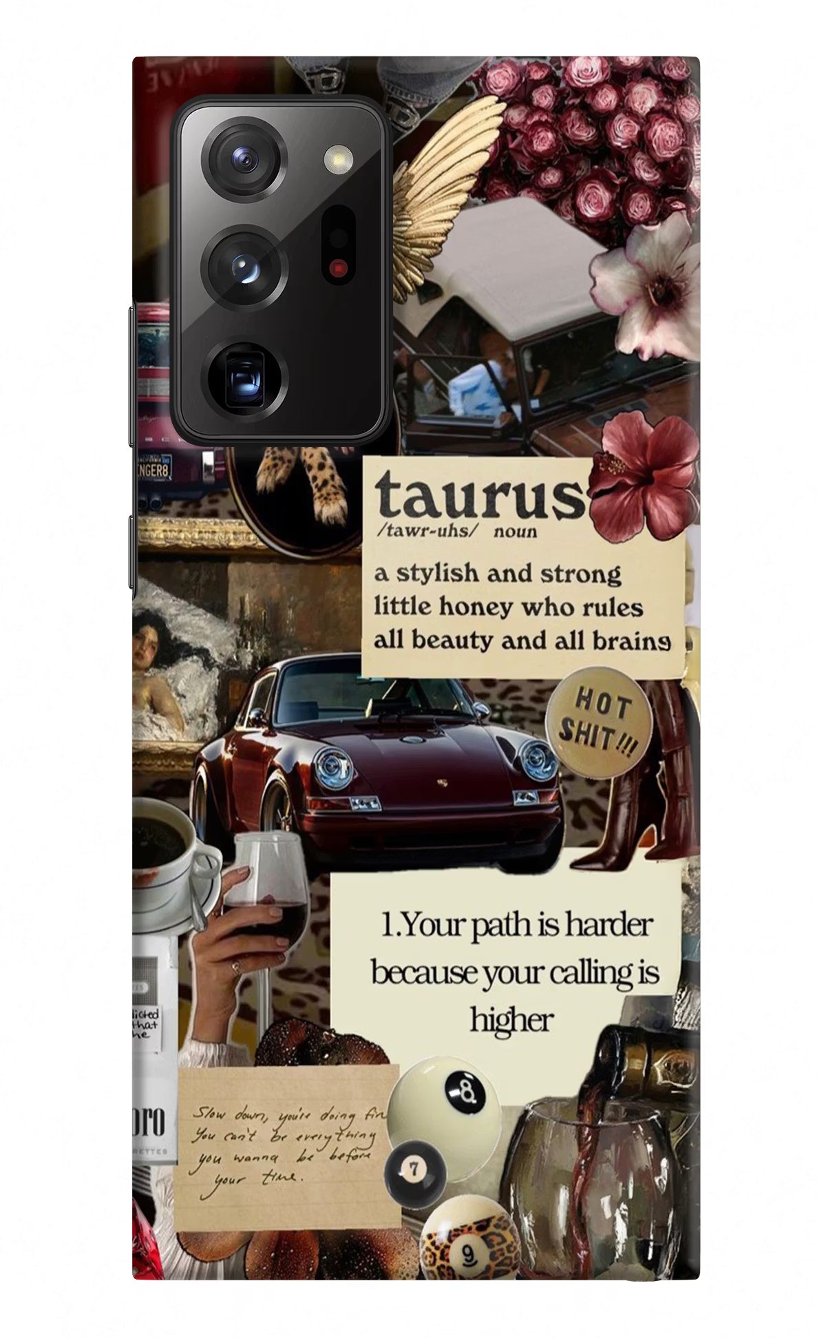Taurus Zodiac Samsung Note 20 Ultra Hard Case Back Cover by Casekaro