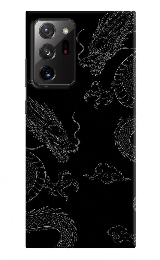 Twin Dragons Samsung Note 20 Ultra Hard Case Back Cover by Casekaro
