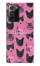Pink Cats Samsung Note 20 Ultra Hard Case Back Cover by Casekaro