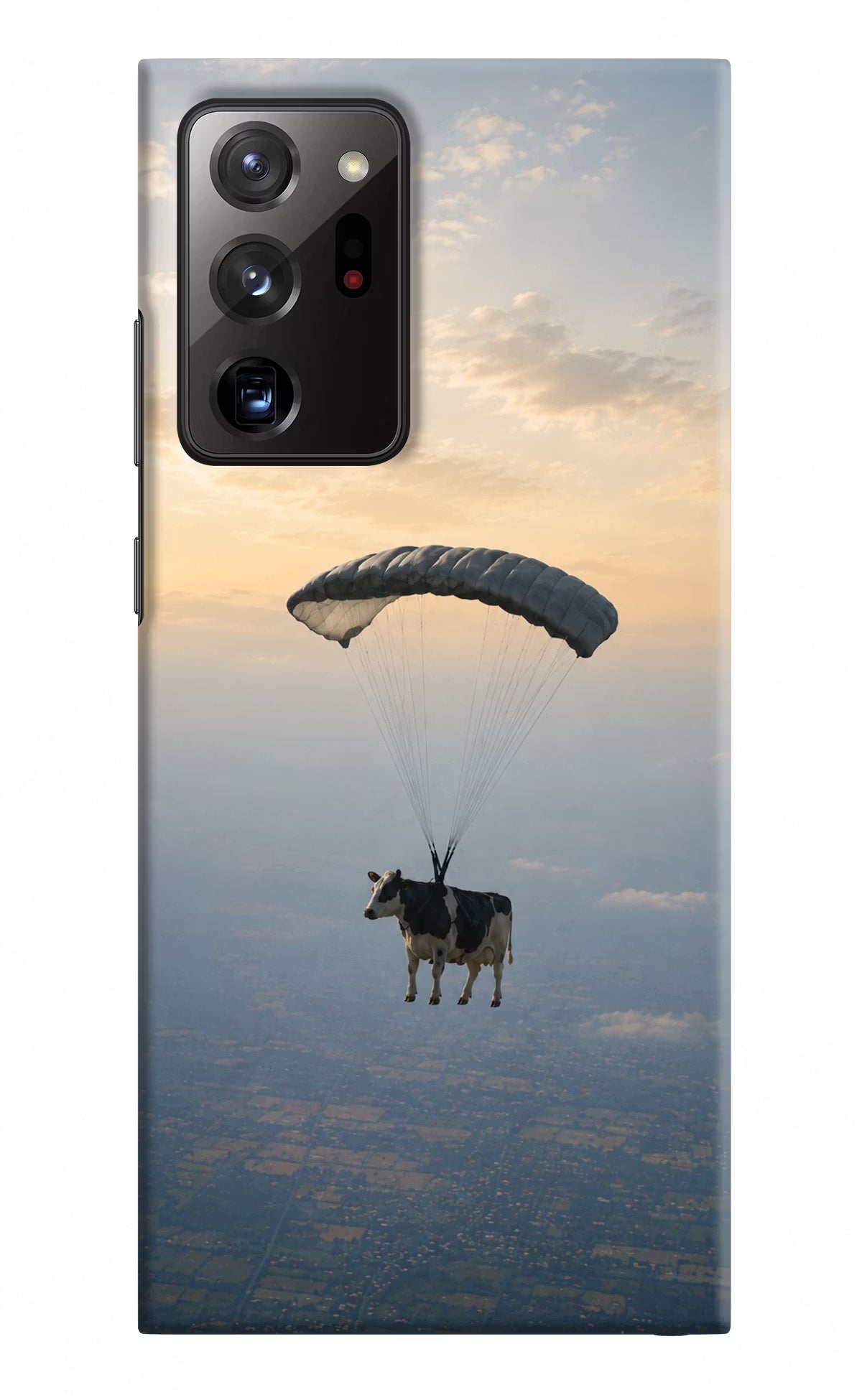 Skydiving Cow Samsung Note 20 Ultra Back Cover