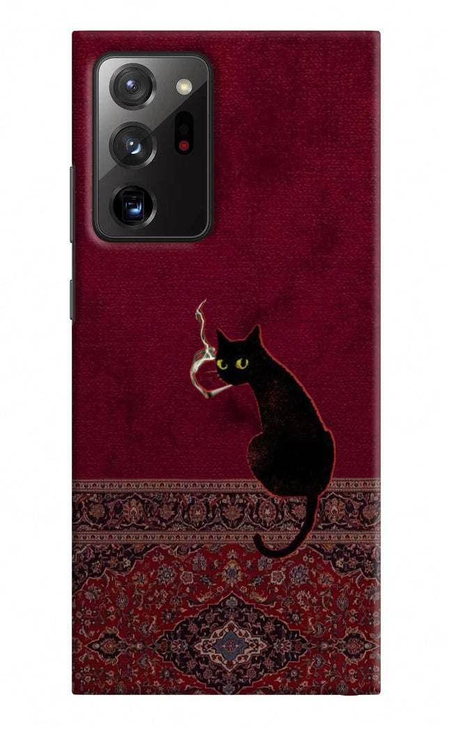 Midnight Cat Samsung Note 20 Ultra Hard Case Back Cover by Casekaro
