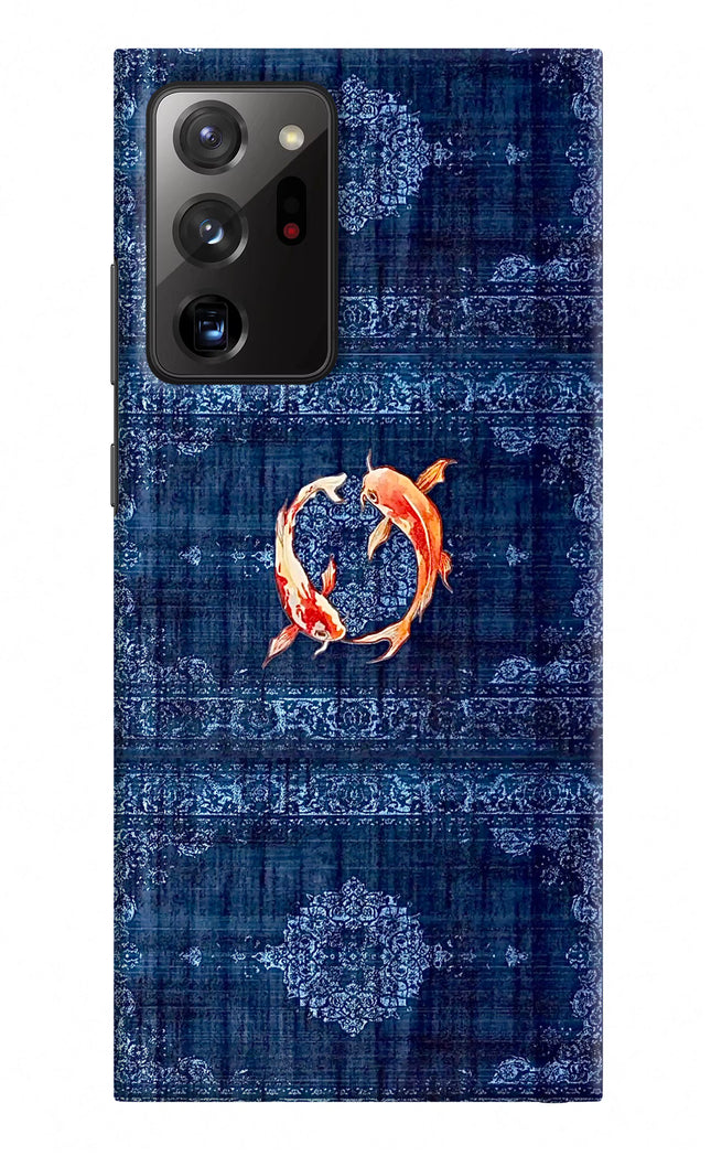 Koi Blue Samsung Note 20 Ultra Hard Case Back Cover by Casekaro
