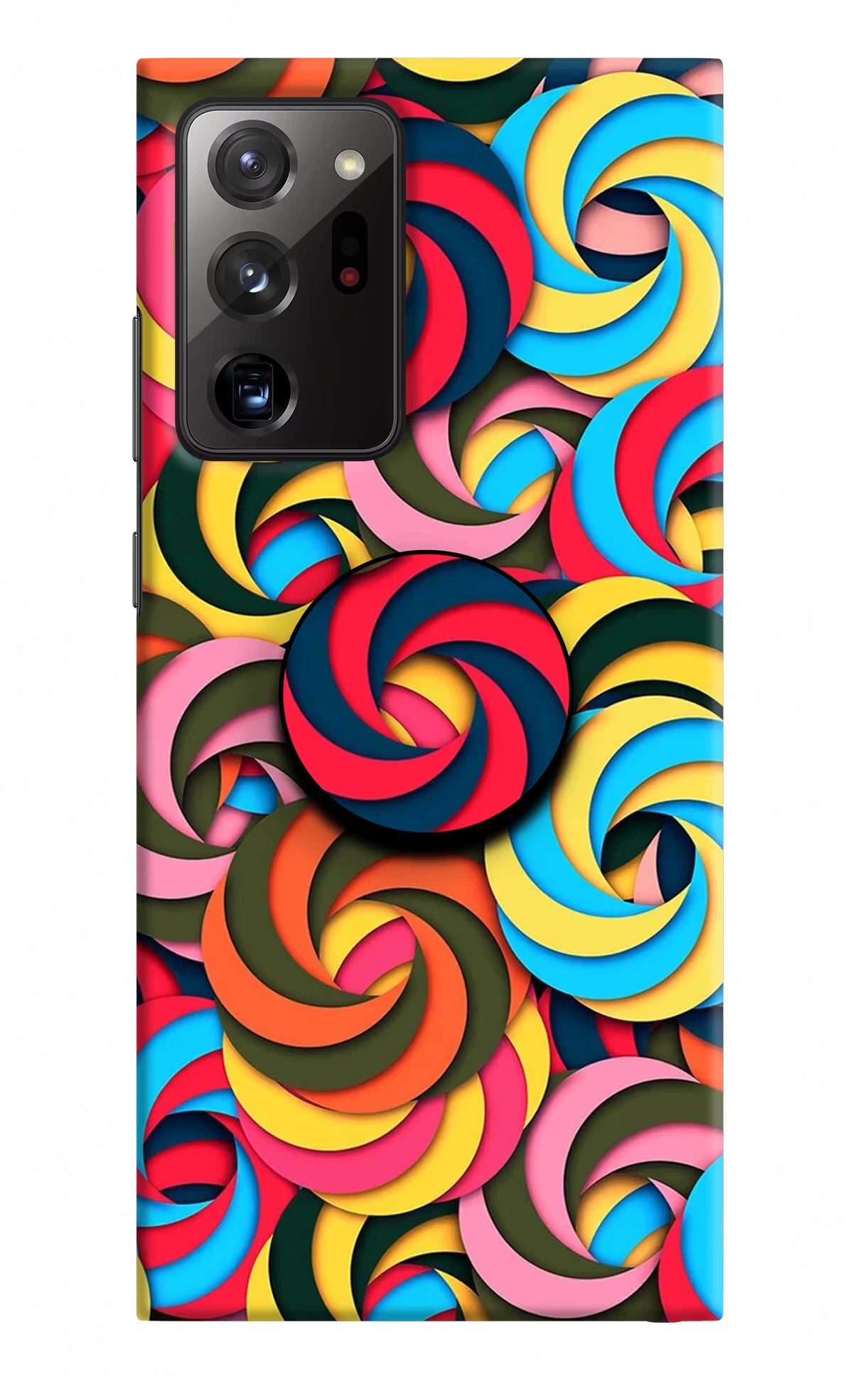 Spiral Pattern Samsung Note 20 Ultra Pop Case by Casekaro