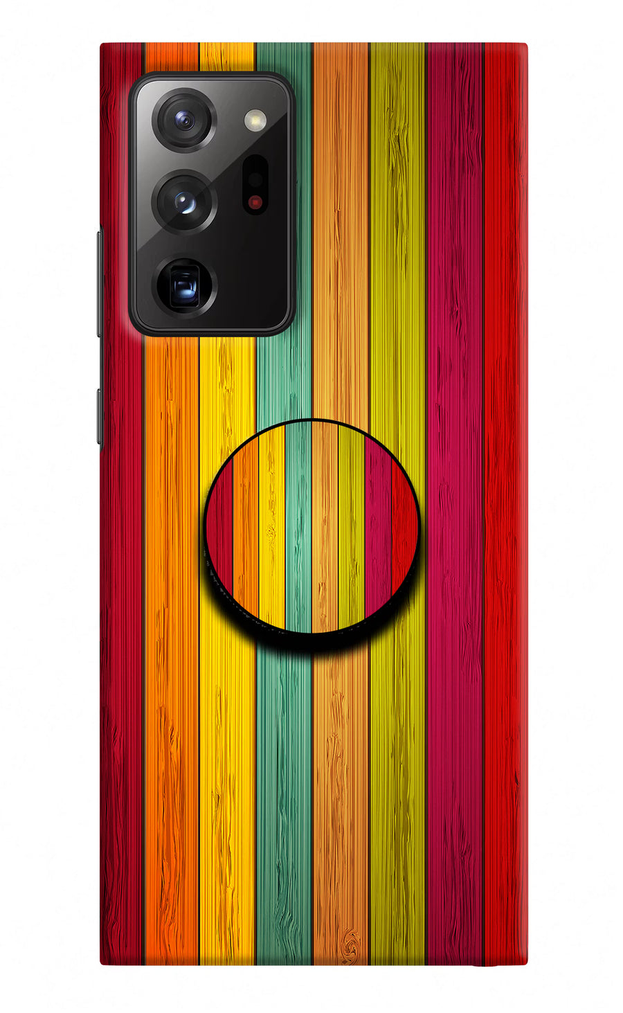Multicolor Wooden Samsung Note 20 Ultra Pop Case, Hard case
