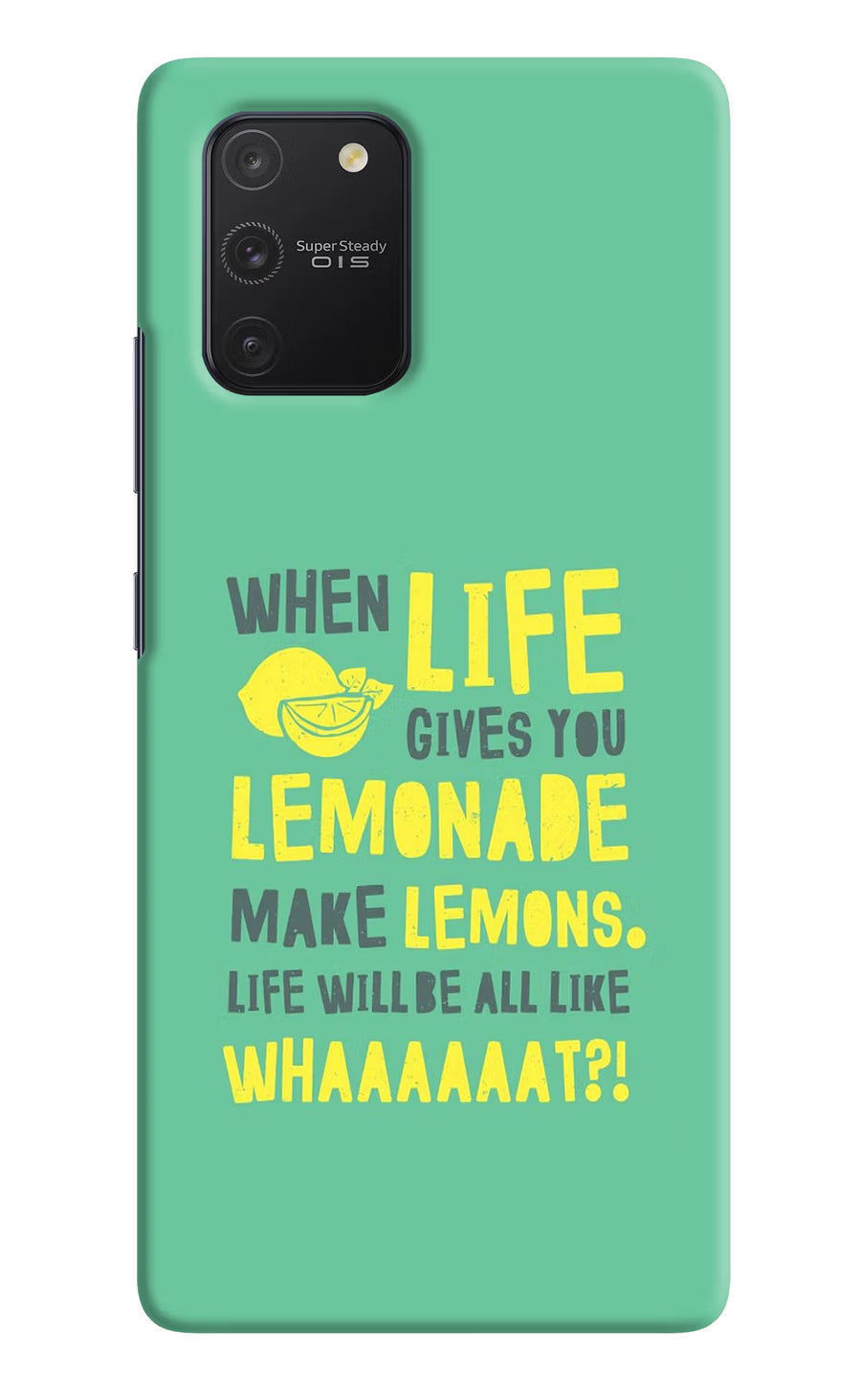 Quote Samsung S10 Lite Back Cover, Hard case