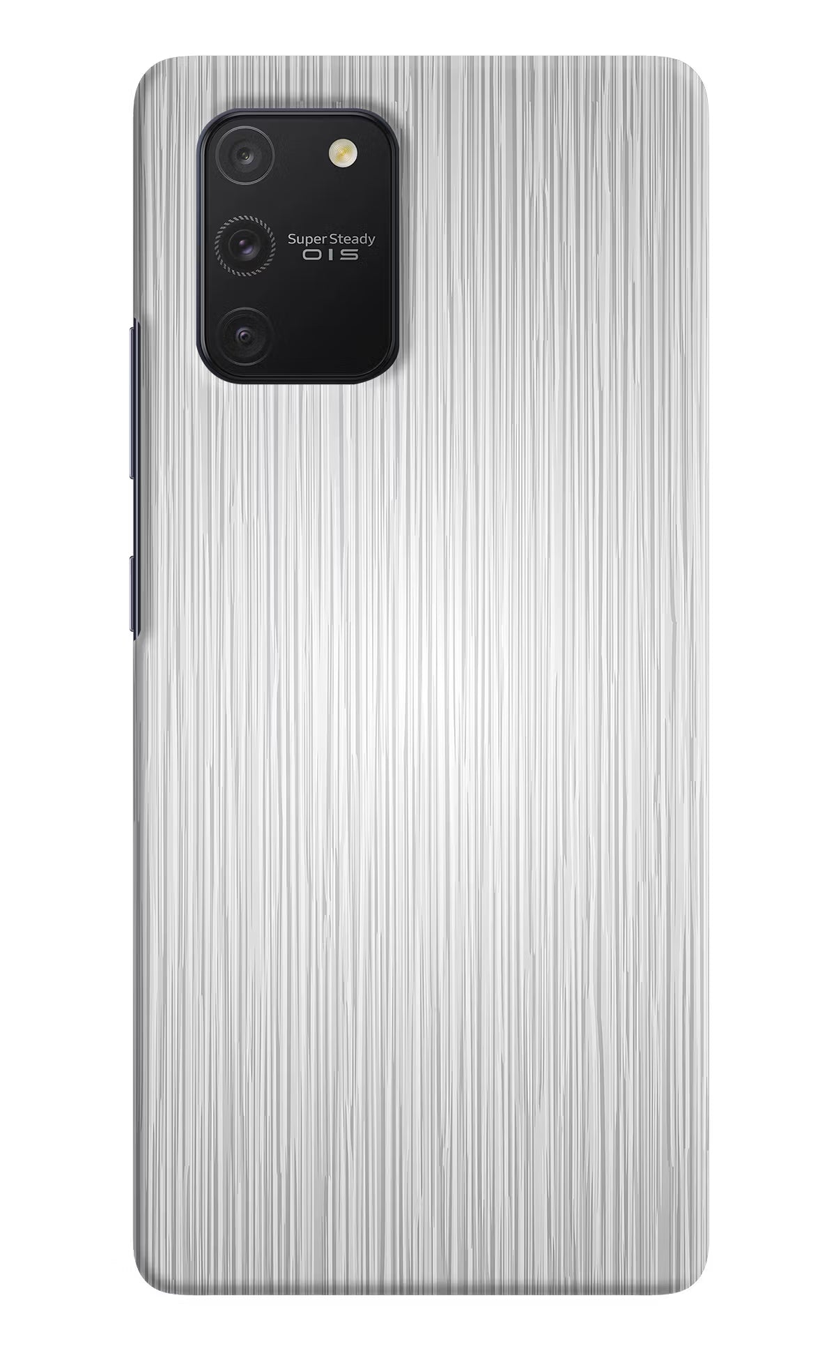 Wooden Grey Texture Samsung S10 Lite Hard Case Back Cover by Casekaro