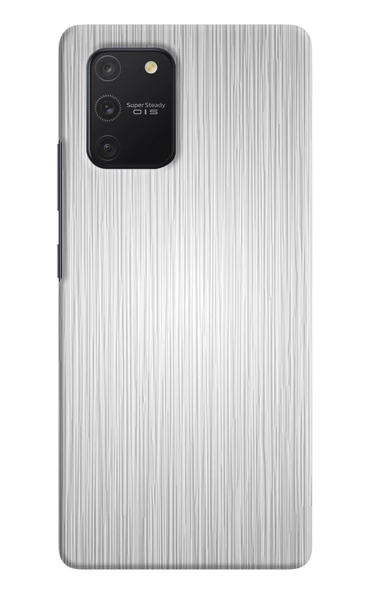 Wooden Grey Texture Samsung S10 Lite Hard Case Back Cover by Casekaro