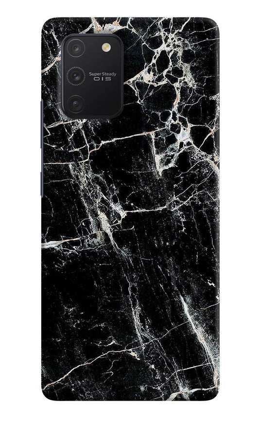 Black Marble Texture Samsung S10 Lite Hard Case Back Cover by Casekaro