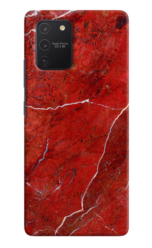 Red Marble Design Samsung S10 Lite Hard Case Back Cover by Casekaro