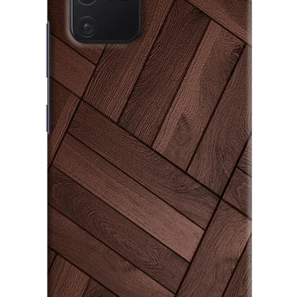 Wooden Texture Design Samsung S10 Lite Hard Case Back Cover by Casekaro