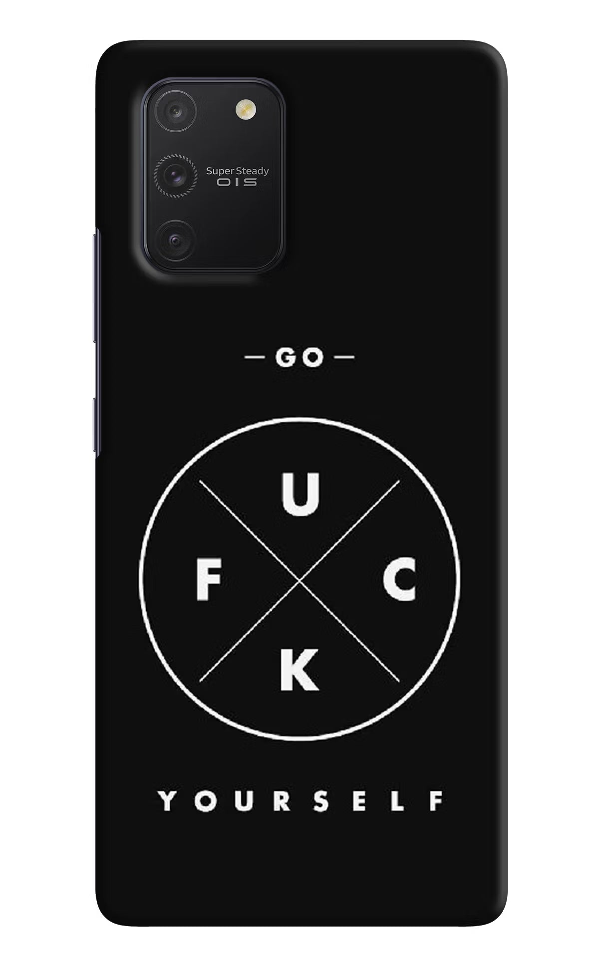 Go Fuck Yourself Samsung S10 Lite Hard Case Back Cover by Casekaro