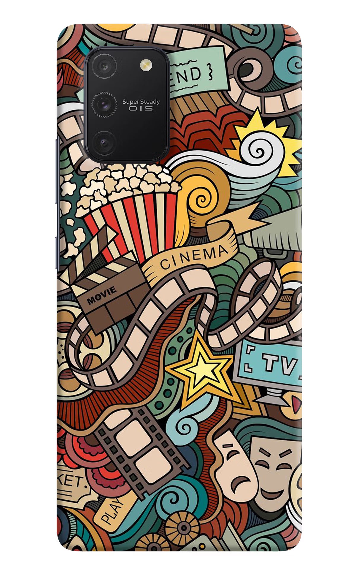 Cinema Abstract Samsung S10 Lite Hard Case Back Cover by Casekaro