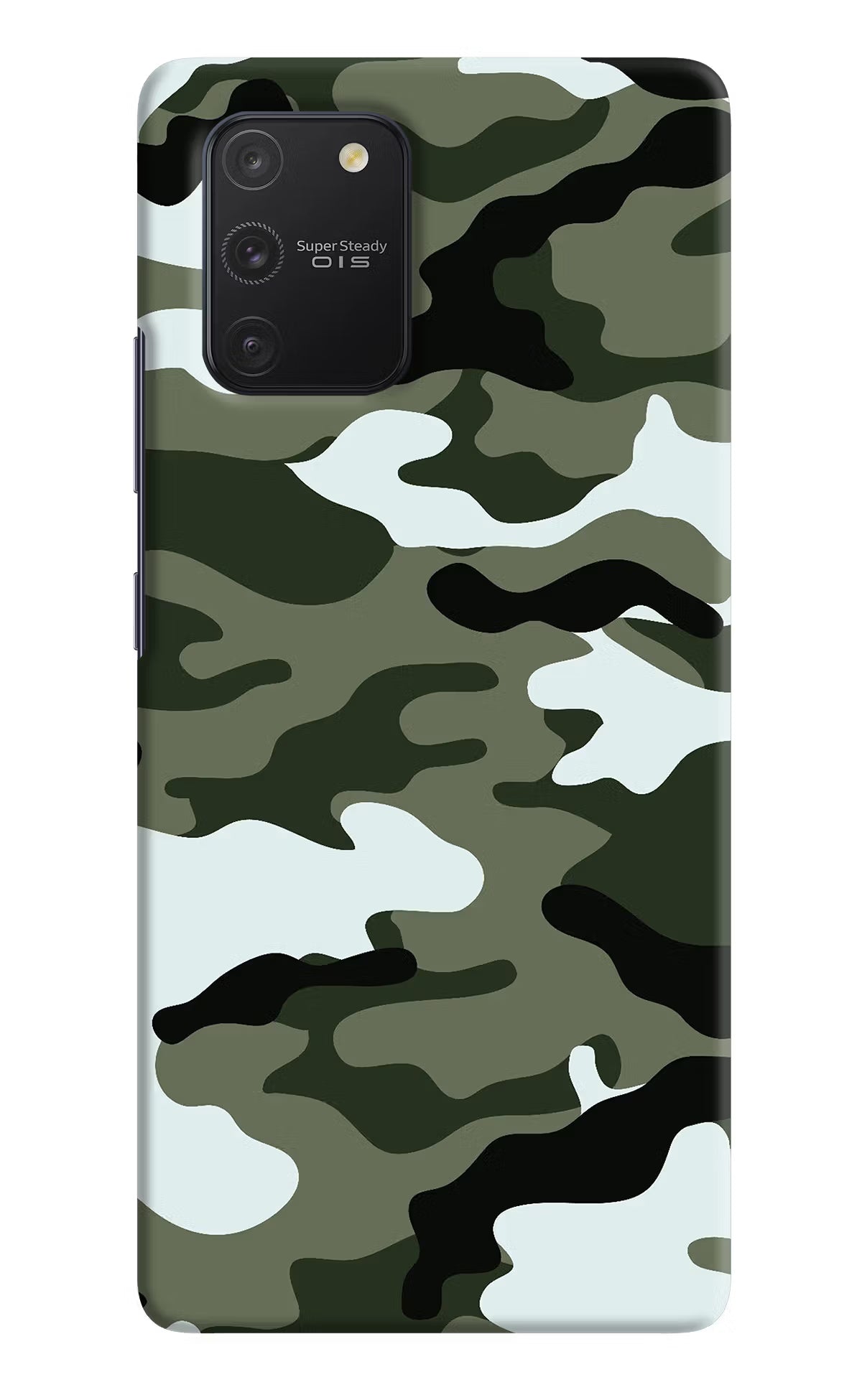 Camouflage Samsung S10 Lite Hard Case Back Cover by Casekaro