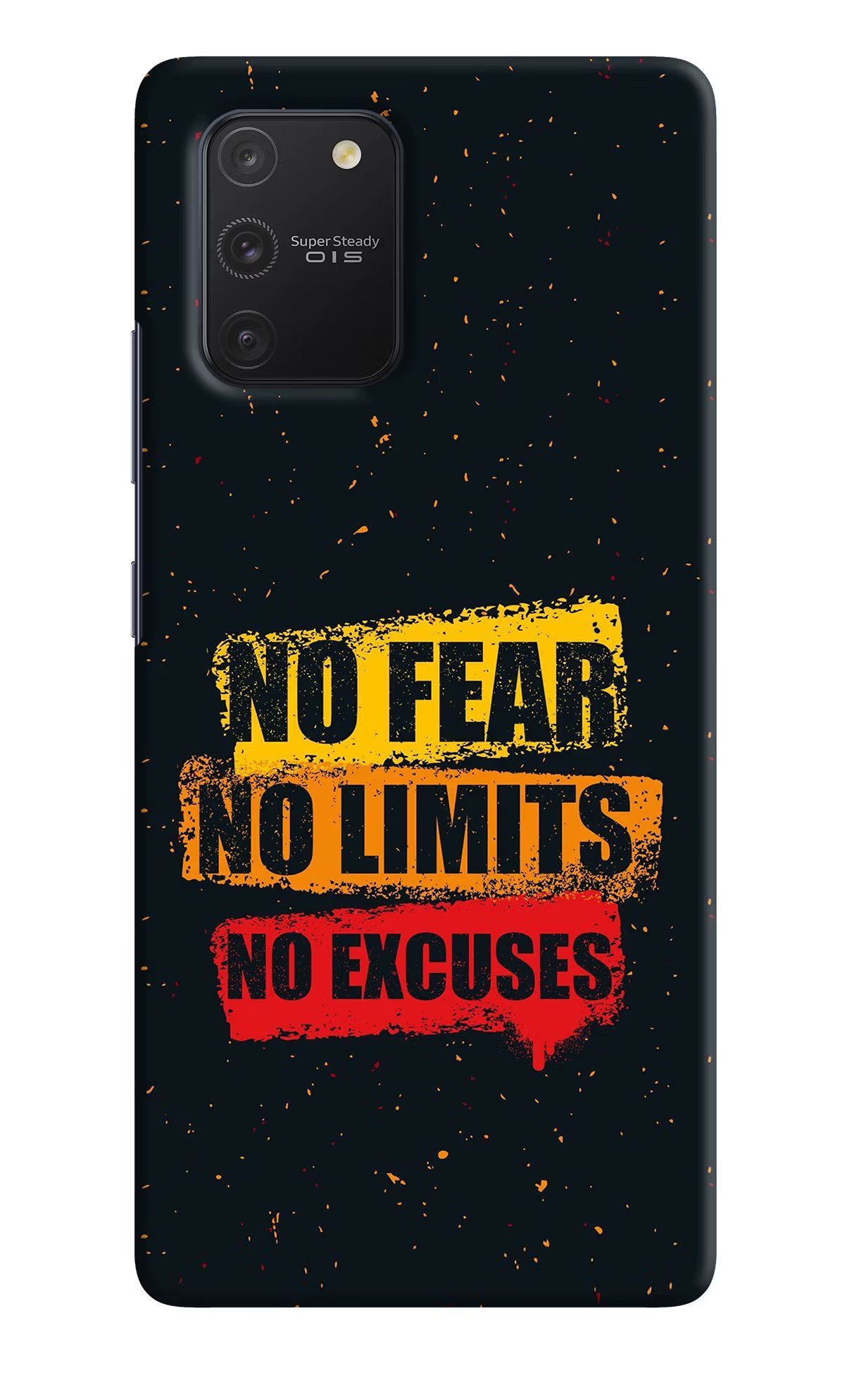 No Fear No Limits No Excuse Samsung S10 Lite Hard Case Back Cover by Casekaro