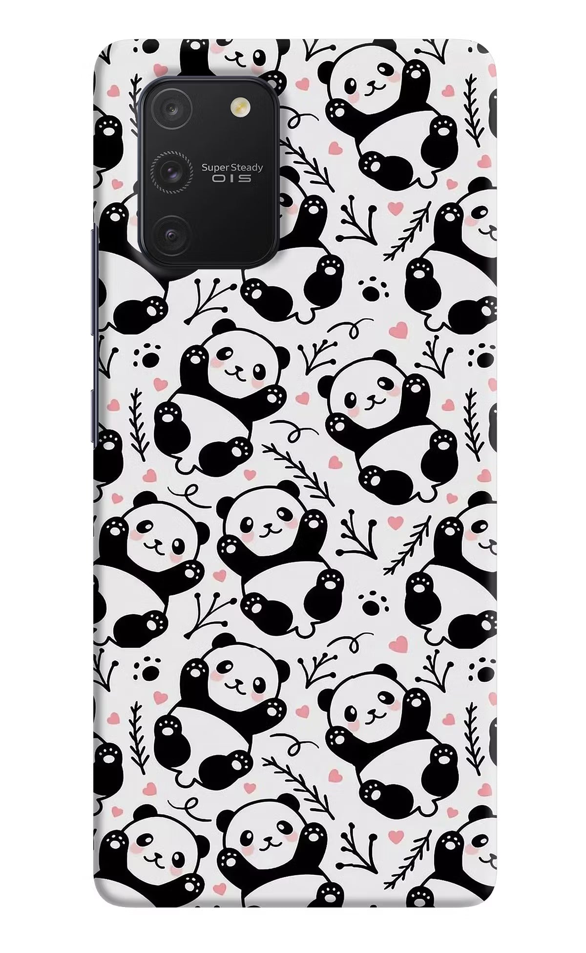 Cute Panda Samsung S10 Lite Hard Case Back Cover by Casekaro