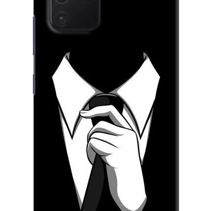 Black Tie Samsung S10 Lite Hard Case Back Cover by Casekaro