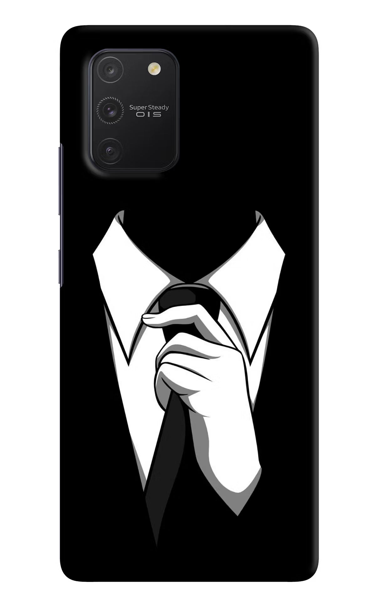 Black Tie Samsung S10 Lite Hard Case Back Cover by Casekaro