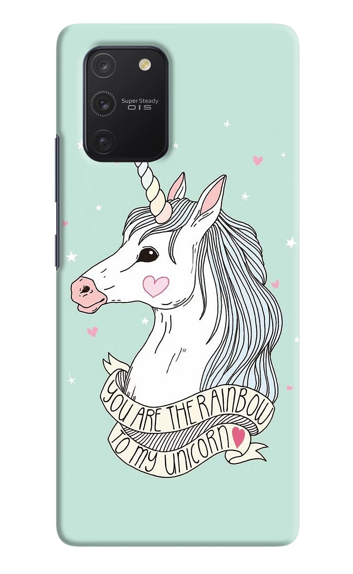 Unicorn Wallpaper Samsung S10 Lite Hard Case Back Cover by Casekaro