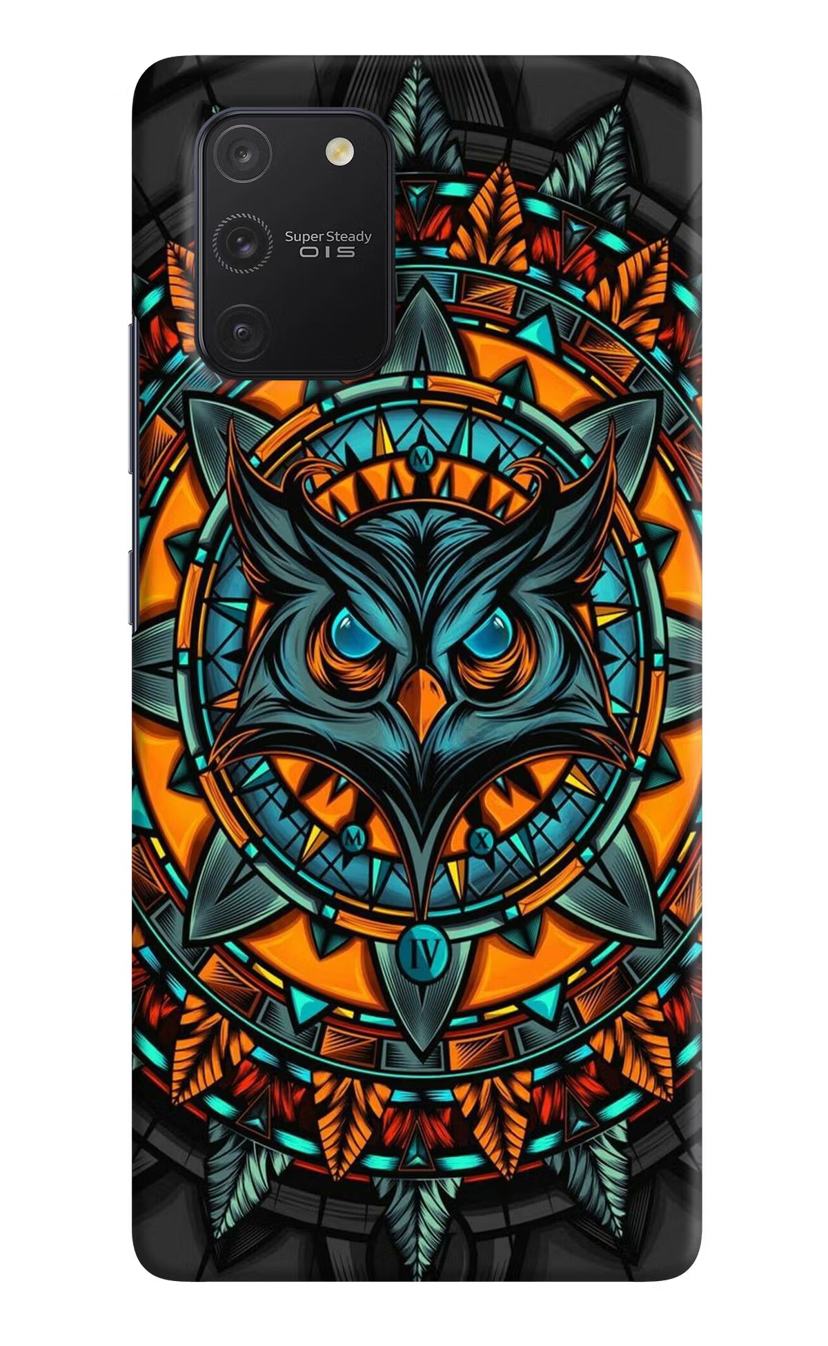 Angry Owl Art Samsung S10 Lite Hard Case Back Cover by Casekaro
