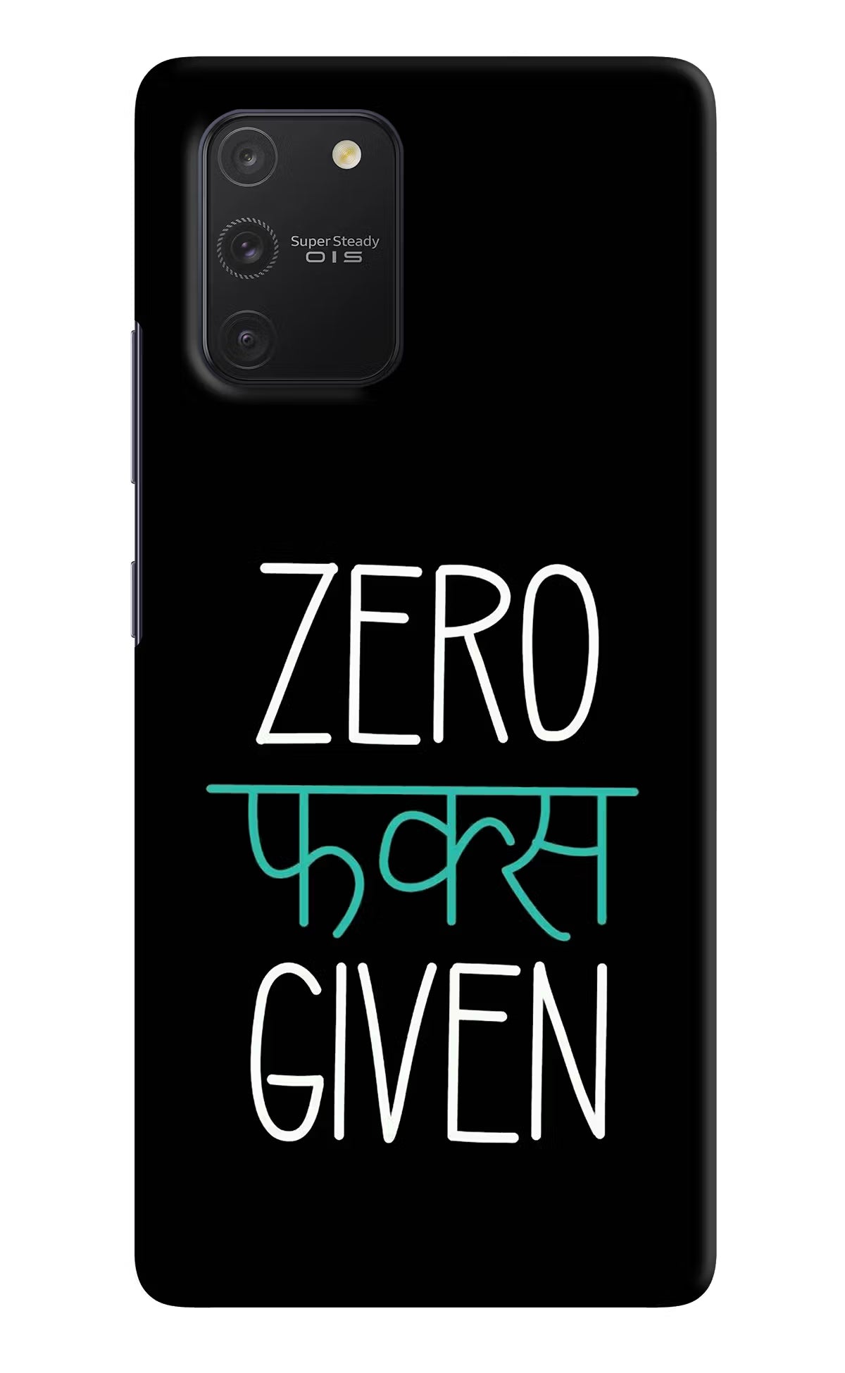 Zero Fucks Given Samsung S10 Lite Hard Case Back Cover by Casekaro