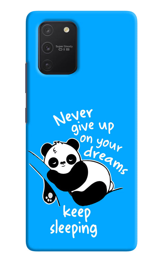 Keep Sleeping Samsung S10 Lite Hard Case Back Cover by Casekaro