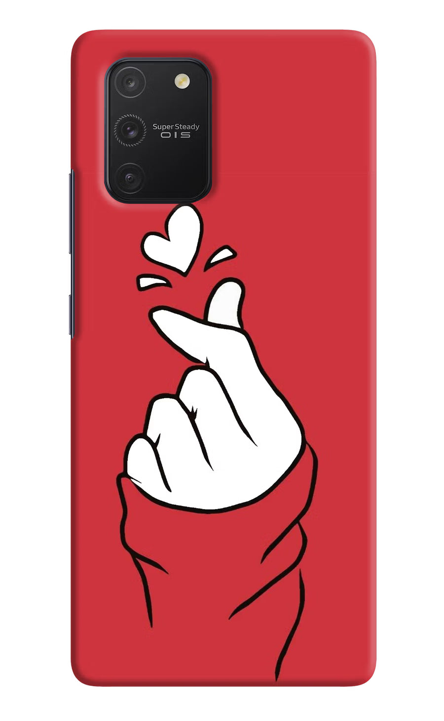 Korean Love Sign Samsung S10 Lite Back Cover, Hard case