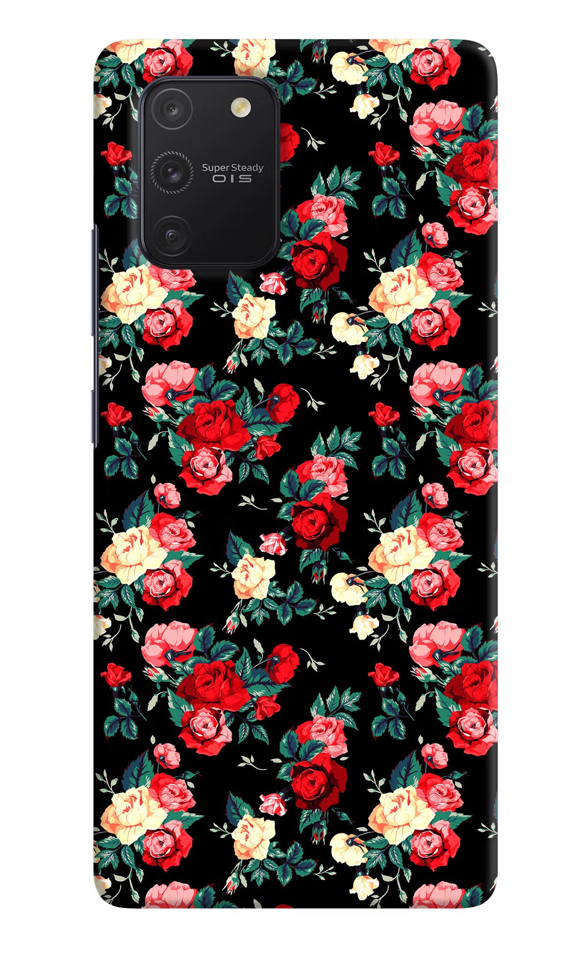 Rose Pattern Samsung S10 Lite Hard Case Back Cover by Casekaro