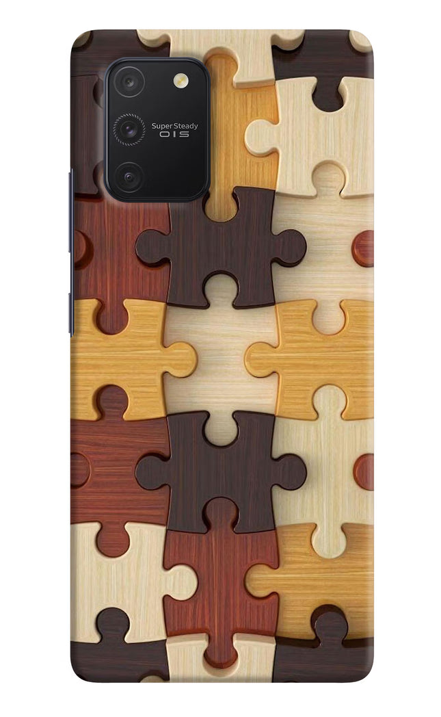 Wooden Puzzle Samsung S10 Lite Hard Case Back Cover by Casekaro