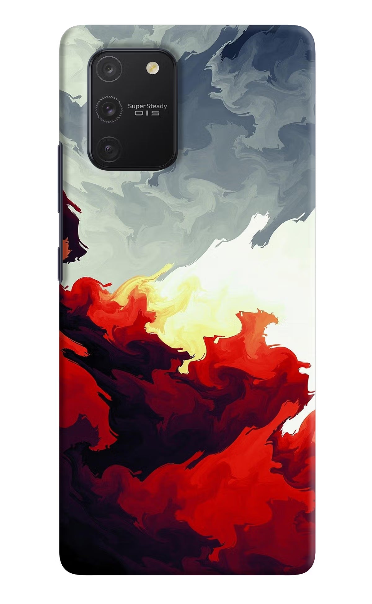 Fire Cloud Samsung S10 Lite Hard Case Back Cover by Casekaro