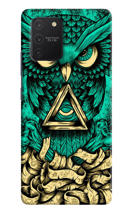 Green Owl Samsung S10 Lite Hard Case Back Cover by Casekaro