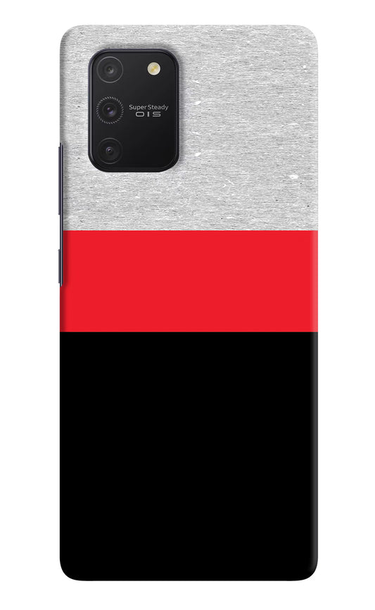 Tri Color Pattern Samsung S10 Lite Hard Case Back Cover by Casekaro
