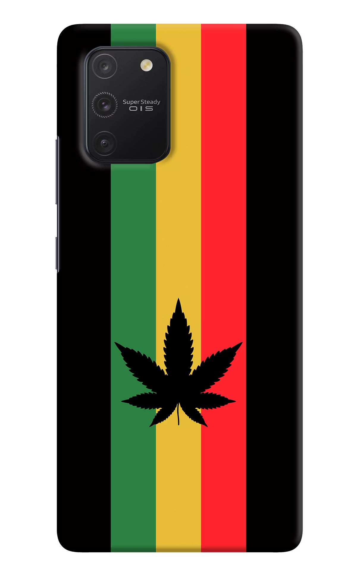Weed Flag Samsung S10 Lite Hard Case Back Cover by Casekaro