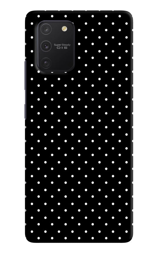 White Dots Samsung S10 Lite Hard Case Back Cover by Casekaro