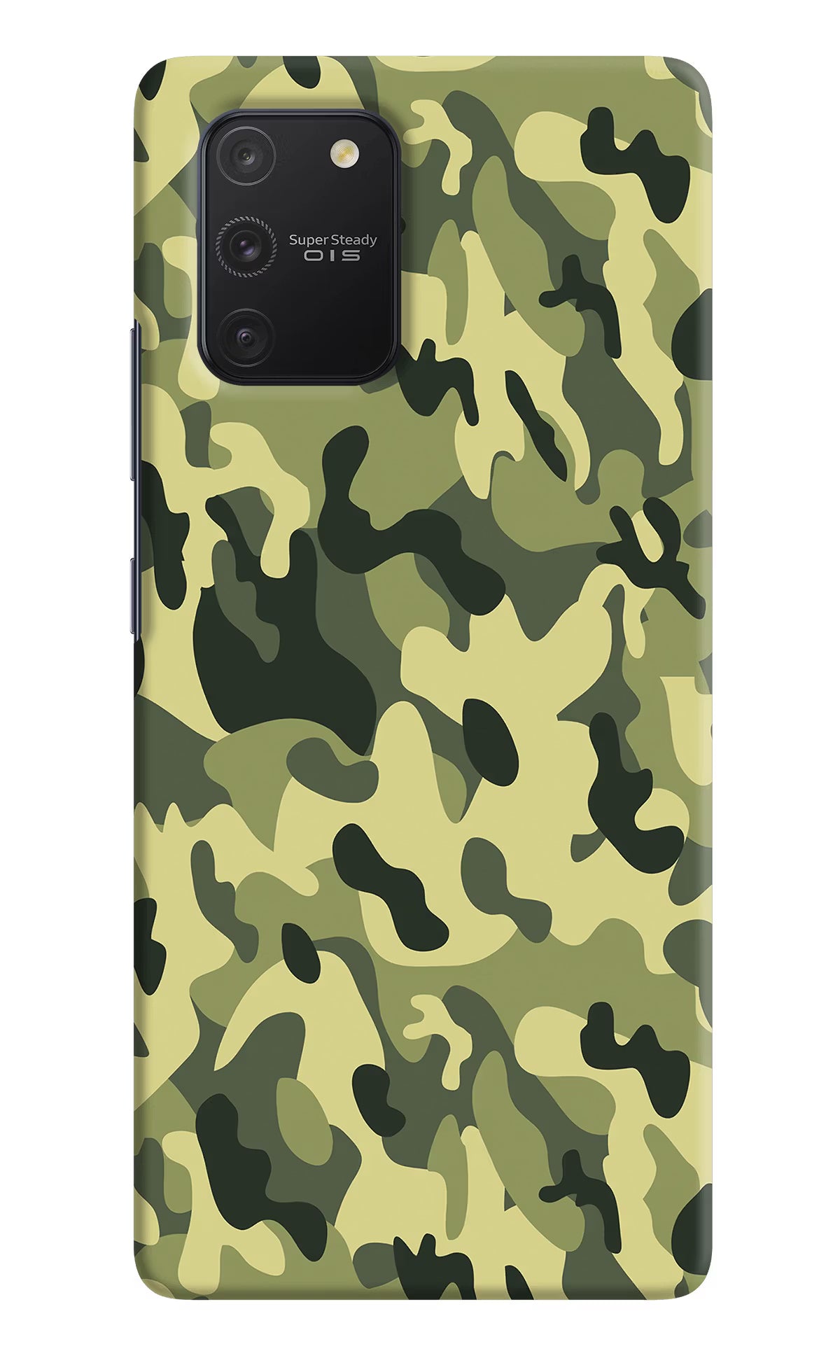 Camouflage Samsung S10 Lite Hard Case Back Cover by Casekaro