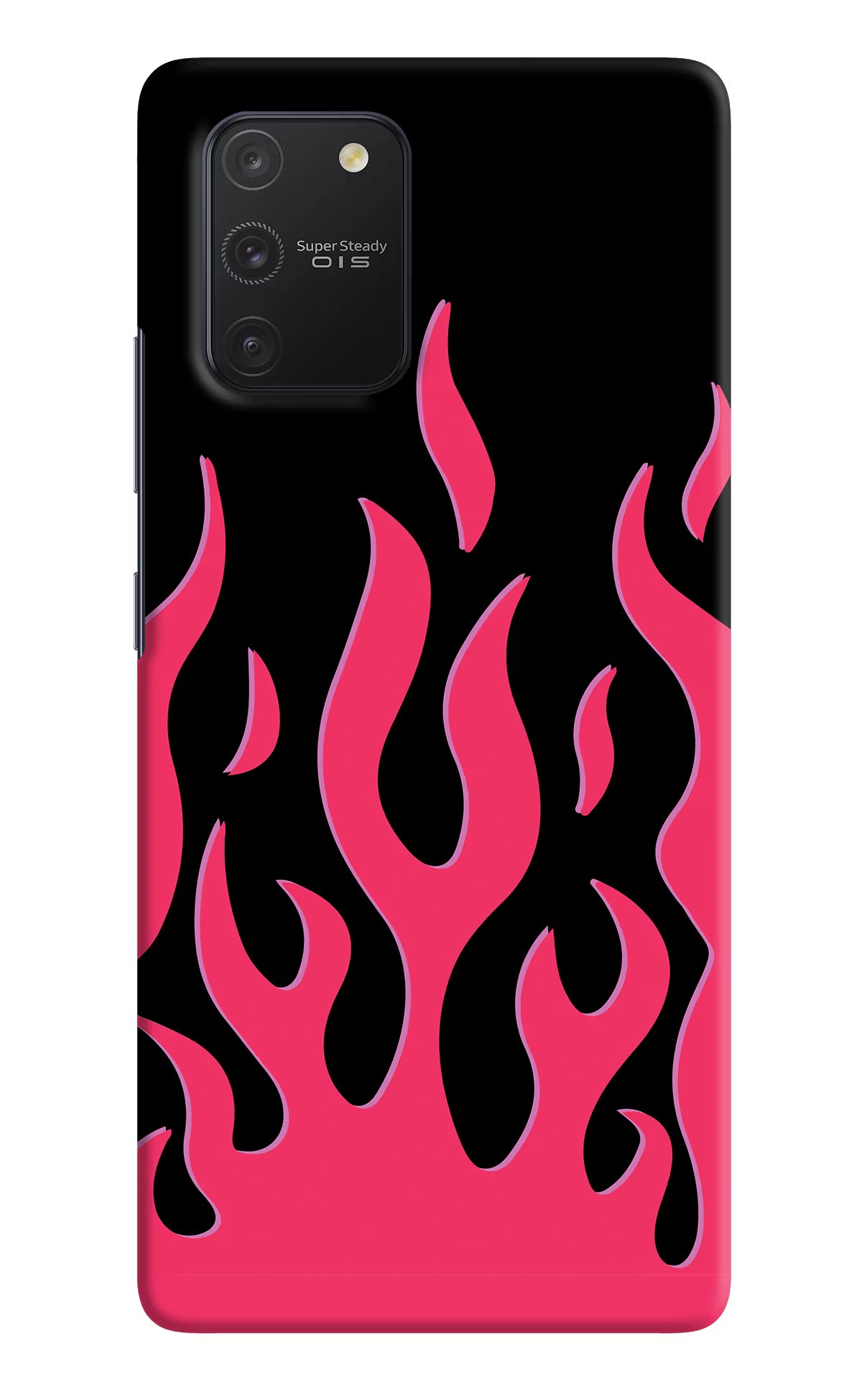 Fire Flames Samsung S10 Lite Hard Case Back Cover by Casekaro