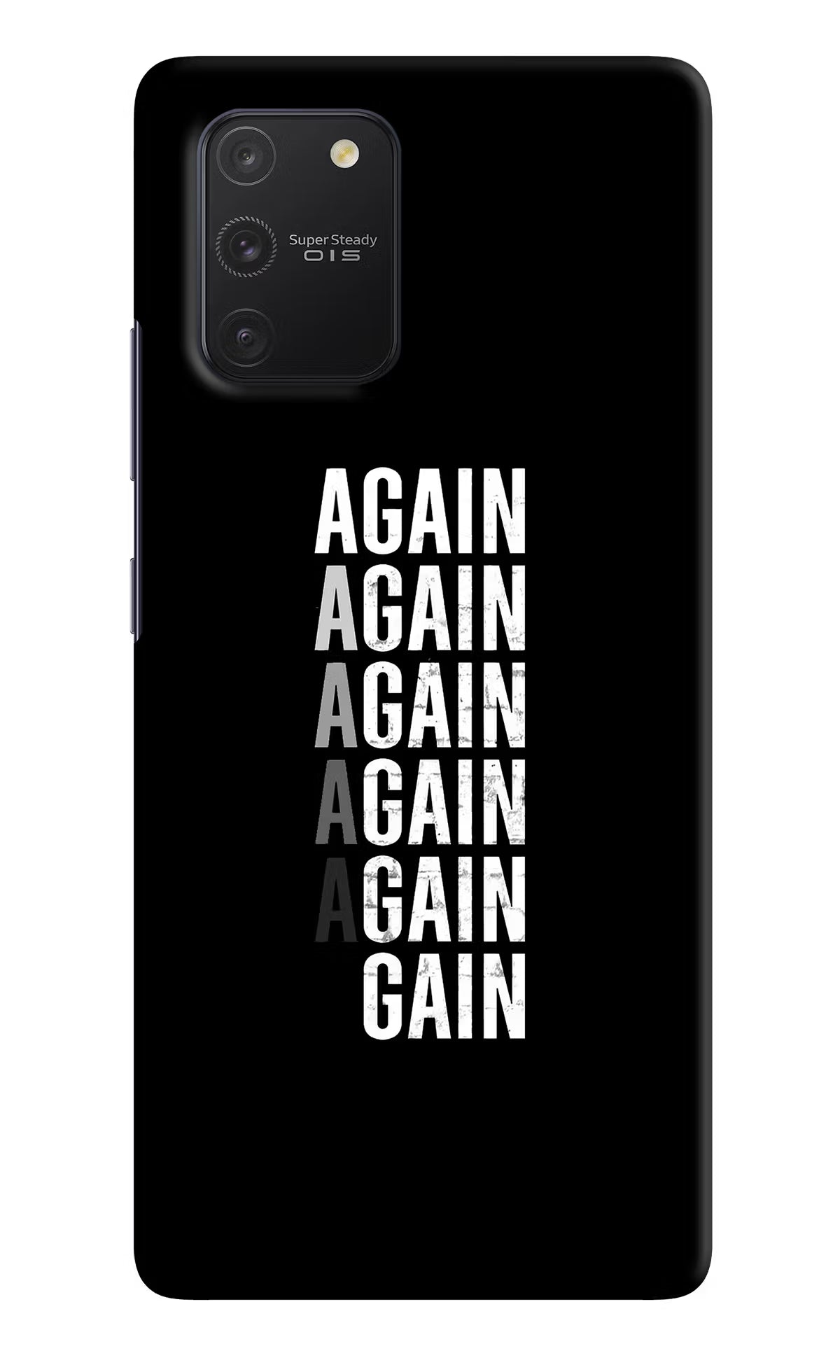 Again Again Gain Samsung S10 Lite Hard Case Back Cover by Casekaro