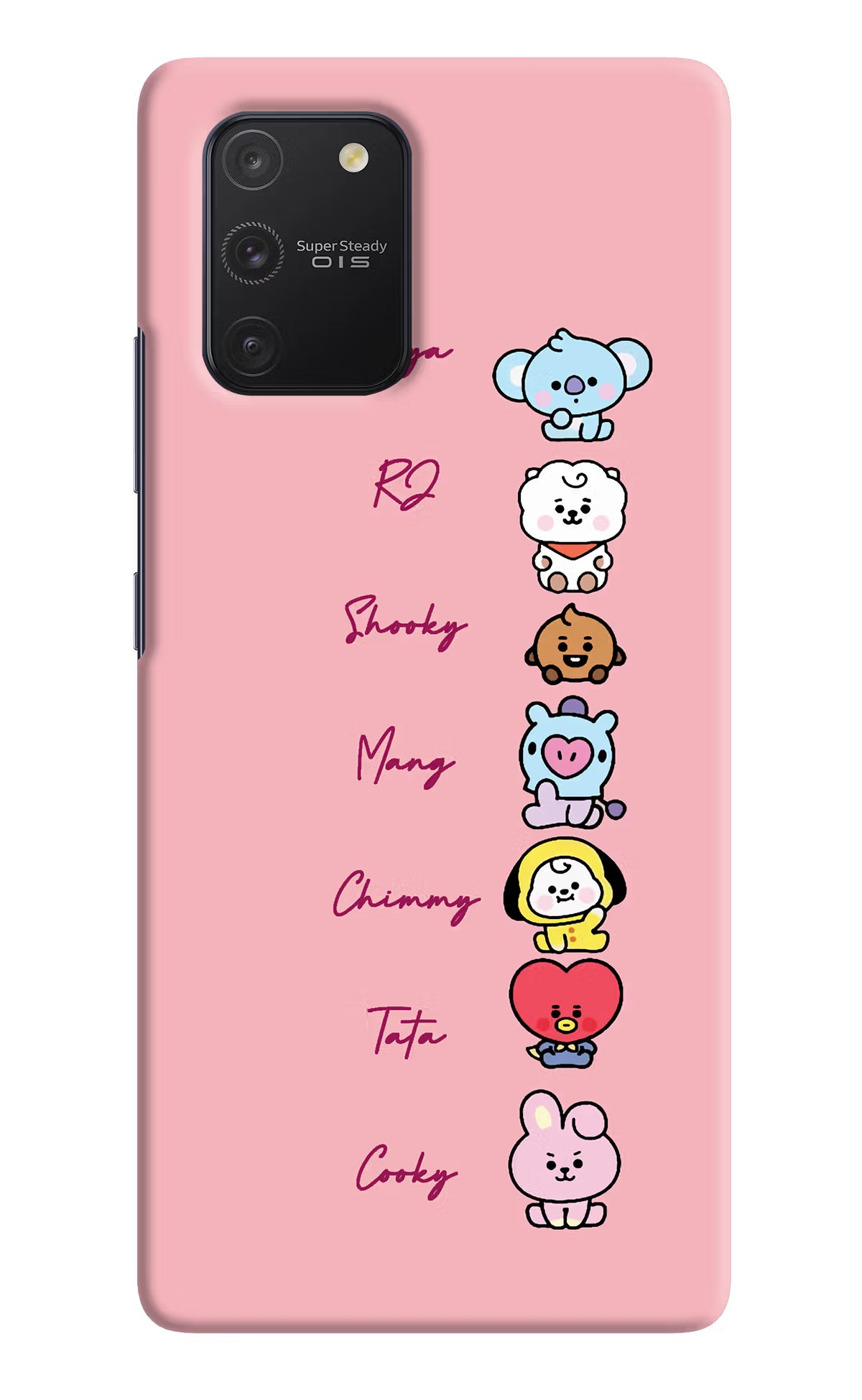 BTS names Samsung S10 Lite Hard Case Back Cover by Casekaro