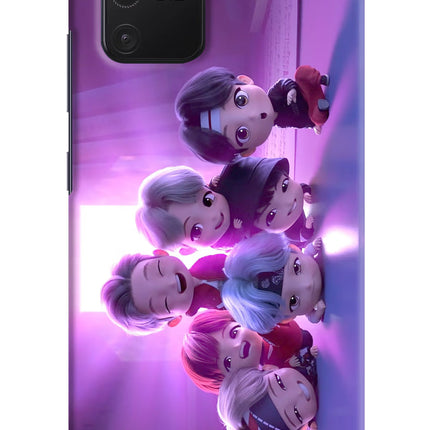 BTS Chibi Samsung S10 Lite Hard Case Back Cover by Casekaro