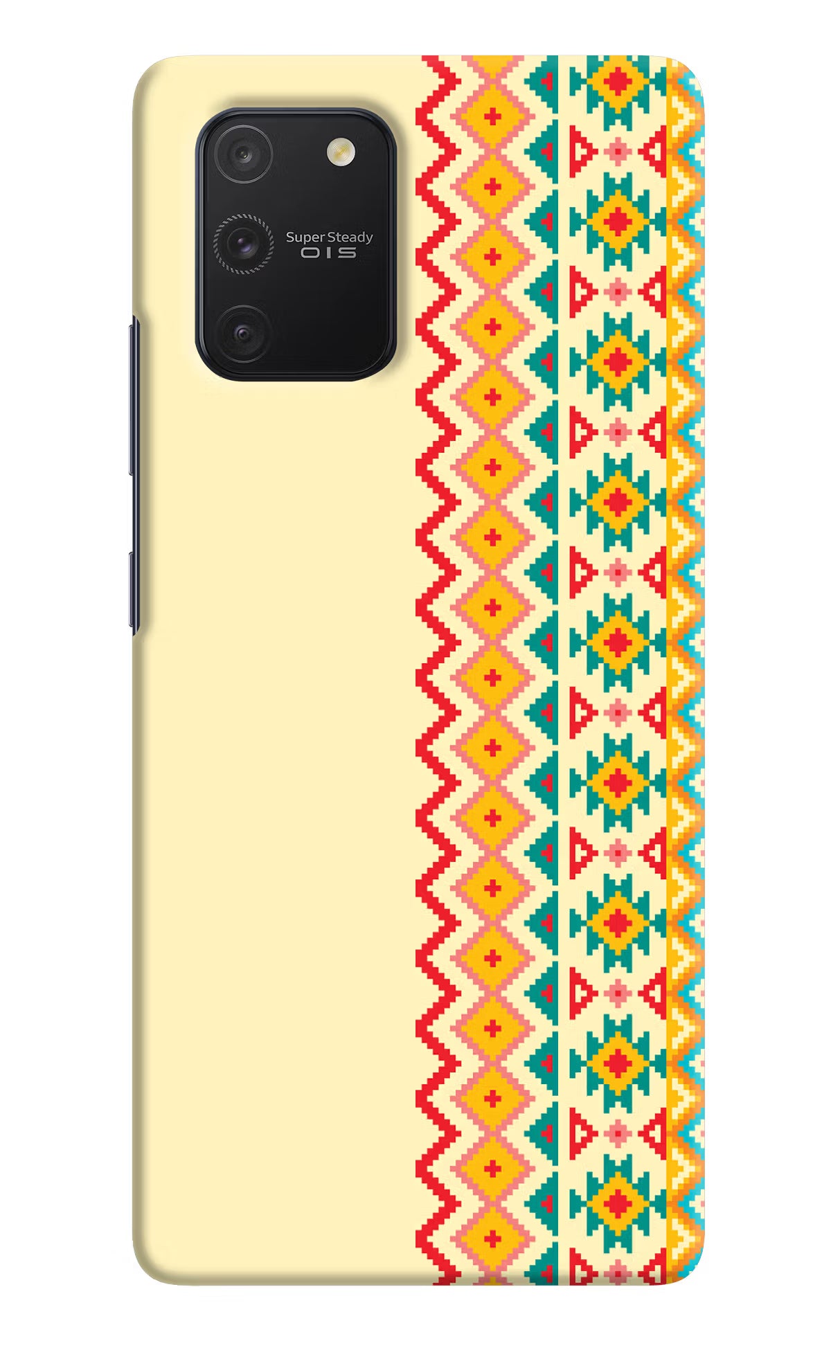 Ethnic Seamless Samsung S10 Lite Hard Case Back Cover by Casekaro