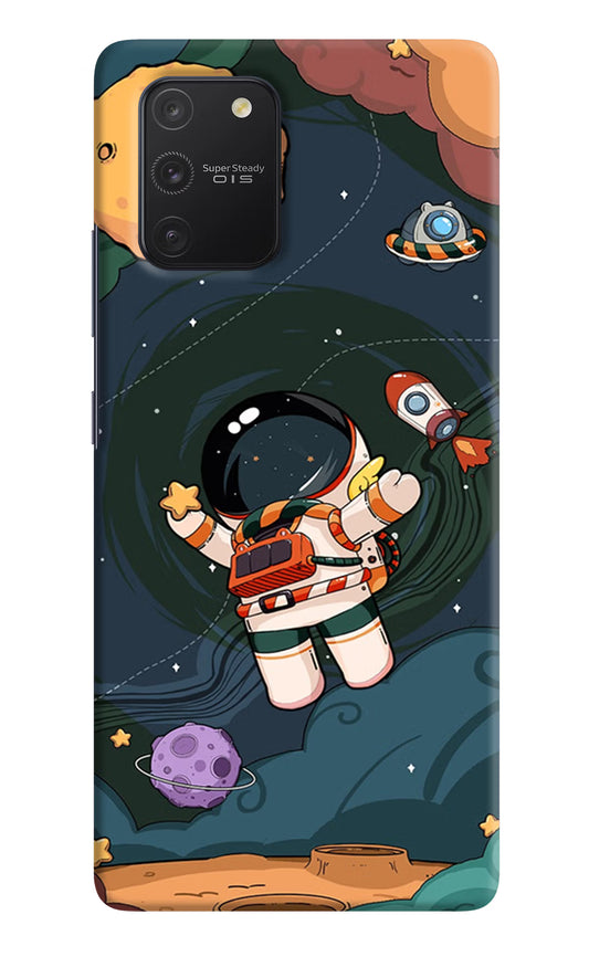 Cartoon Astronaut Samsung S10 Lite Hard Case Back Cover by Casekaro